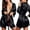 Black, variant on zanvin Sleepwear Women Silk Kimono Satin Dressing Gown Bath Robe Lace Lingerie Nightdress
