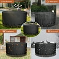 thumbnail image 6 of Aonewoe 62"x28" Round Patio Furniture Covers Heavy Duty Garden Table Cover 600 Oxford Cloth Waterproof Table Covers Outdoor Tables & Chair Cover(Black), 6 of 7