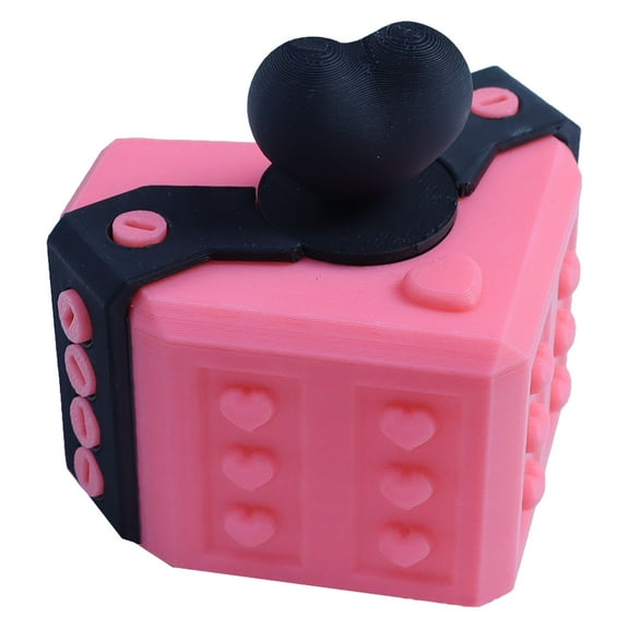 3D Printed Large Funny Valentine's Day Prank Gift Box, Annoying Box with Screws for Hilarious Pranks