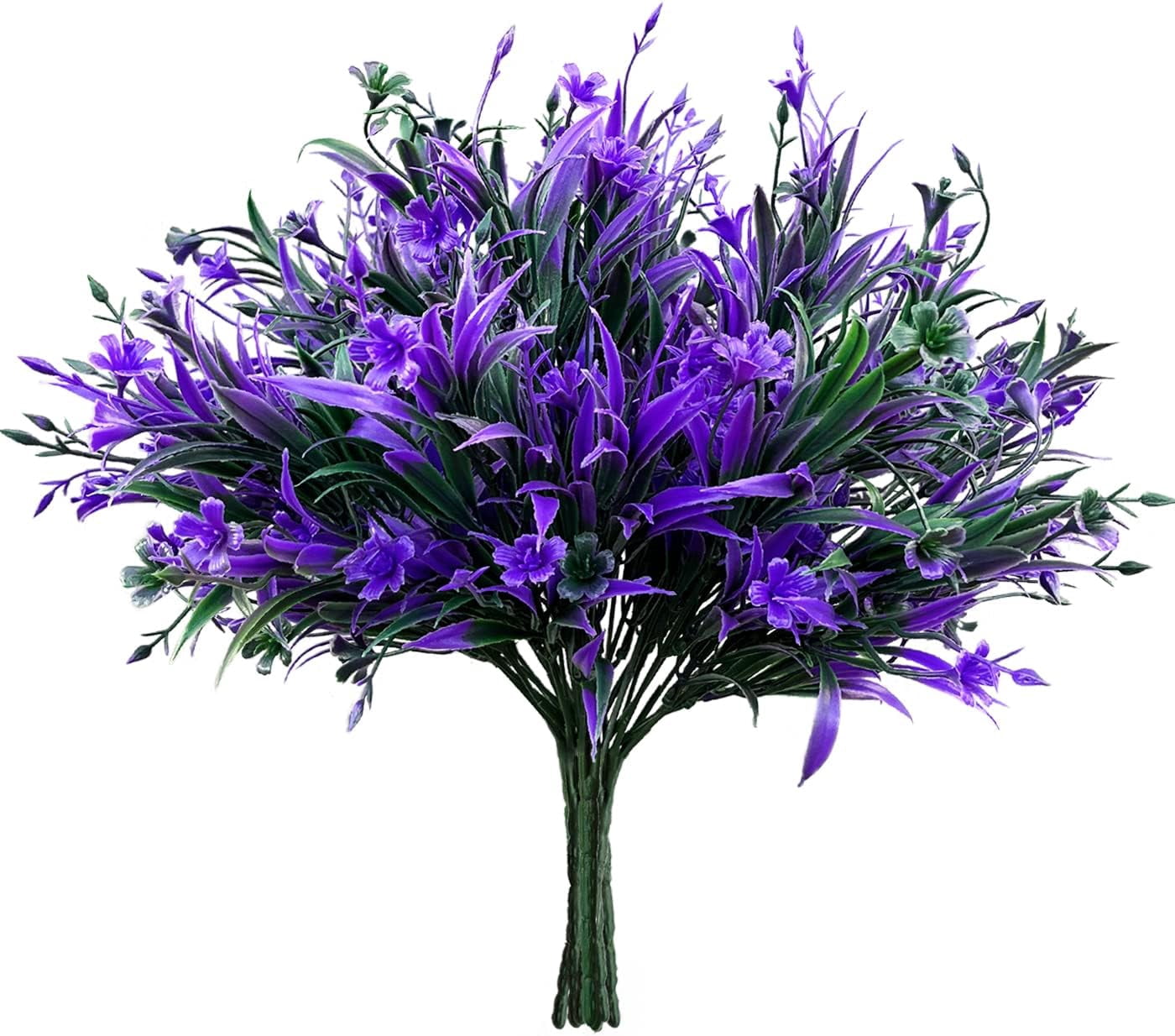 Artificial Flowers for Outdoors,16 Bundles Outdoor Fake Flowers UV Resistant Faux Silk Flowers for Outside Planters, Window Box Pot(Mix Color)
