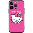 thumbnail image 1 of Phone Case for iPhone 11 14 12 13 Pro Max 7 8 XR X XS 6 6S Plus MINI Silicone Capa Hello Kitty Bow Pink Background LXY, 1 of 7