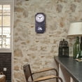 thumbnail image 5 of Nomeni 5.79" Quartz French Country Wooden Indoor Wall Clock, Silent Mechanism, 5 of 6