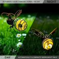 thumbnail image 4 of Solar LED Garden Light Bee Novelty Hanging Glow Insects with Flying Motion for Outdoor Landscape Pathway Lighting Dcor, 4 of 5