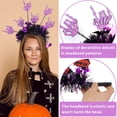 thumbnail image 5 of Diadema de Halloween con tira de araña,diadema con diseño de atmósfera de fiesta,Festival fantasma,tocado Radial, 5 of 5