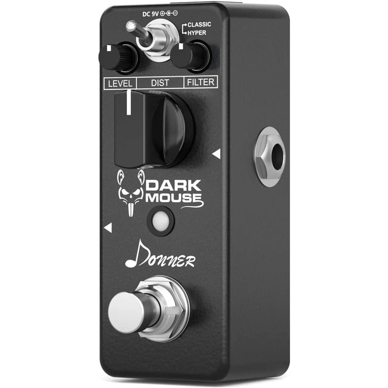 ギター FLAMMAFC05 Donner Blues Drive Dark Mouse Donner Distortion Pedal, Dark Mouse Distortion 2 Modes Classic