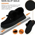 thumbnail image 5 of CHICVOMEY Bow Loafers for Women Moccasin House Slippers Winter Slip-On Loafers with Fur Lining Platform Sole for Casual Walking, 5 of 7