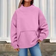 thumbnail image 2 of Sweaters For Women Oversized Turtleneck Pullover Long Sleeve Fleece Lined Sweatshirt Thick Soft Cotton Polyester Solid Color Fall Winter Top Xl Womens Sweaters, 2 of 5