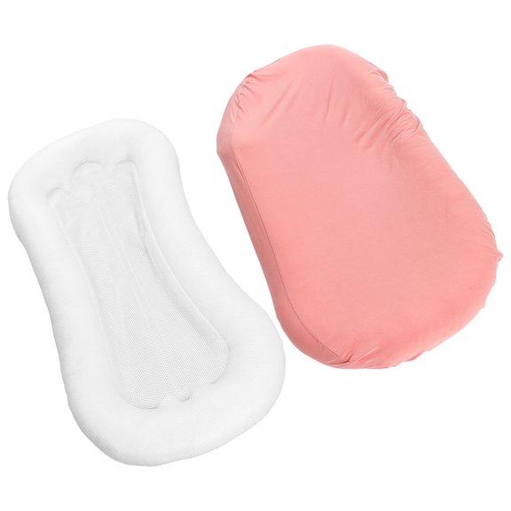 Almohada para Nido de bebé, ergonómica, Suave al Tacto, Agradable para la Piel, Duradera, fácil de Limpiar, Almohada para Tumbona para niños y niñas, Rosa Sakura