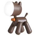 thumbnail image 2 of Lámpara de noche 3D con forma de perro para mesita de noche, ideal como regalo para la sala de estar. Marrón, 2 of 9