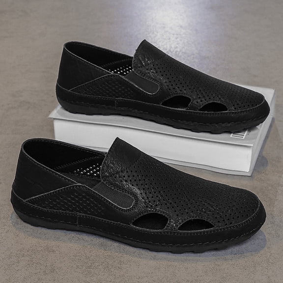 Men's Perforated Slip-On Casual Loafers