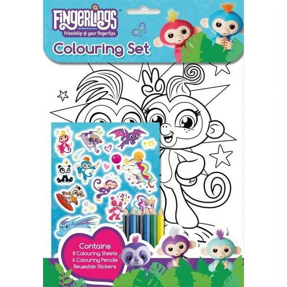 Fingerlings Characters Colouring Set