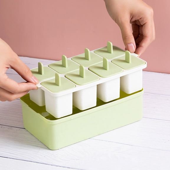 DRAFIDEEP Ice Cream Mold Set with Easy Release PP Ice Making Box for Home Use, Warm Water Release, 1 Set