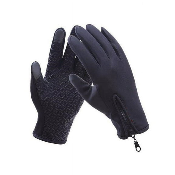 Winter Warm Gloves Men Women, Touchscreen Water Resistant Texting Thermal Gloves,Windproof Gloves for Running Cycling Driving Hiking in Cold Weather,Black