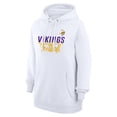 thumbnail image 2 of Women's G-III 4Her by Carl Banks  White Minnesota Vikings Graphic Fleece Pullover Hoodie, 2 of 3