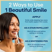 Lumineux Teeth Whitening & Dual Action Stain Repellant Bright, Peroxide Free & Enamel Safe, 1 Pen