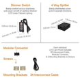 thumbnail image 1 of Lightkiwi V4918 6 Inch Cool White Modular LED Under Cabinet Lighting - Pro Kit (12 Panels), 1 of 5