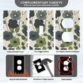 thumbnail image 3 of Yayeee Blank Wall Plate Cover 1-Gang 4.5"x2.7" Home Unused Decorative Outlet, Navy Flower, 3 of 7