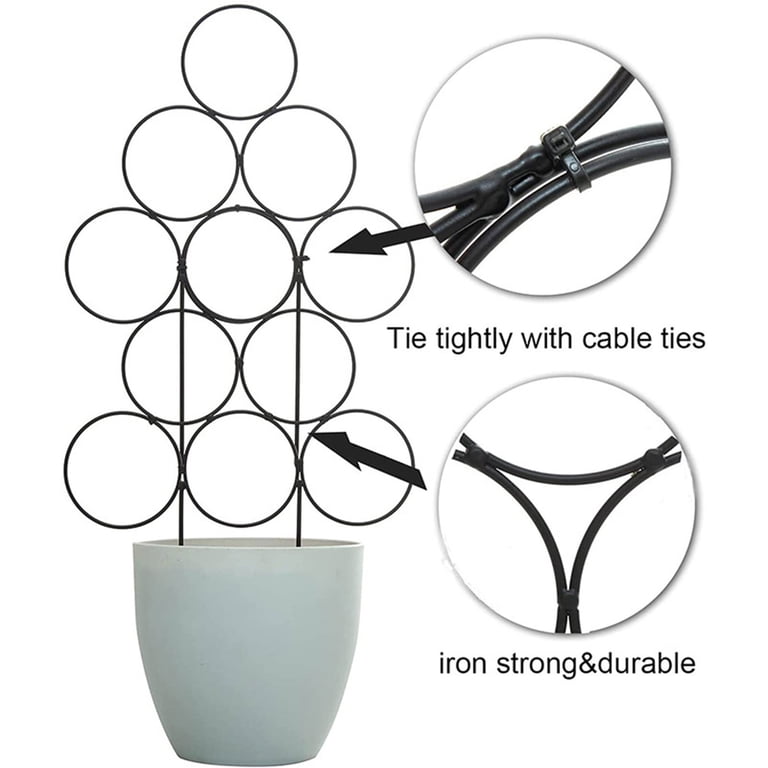 ZPAQI Iron Flower Stand Anti Break Durable Plant Holder for Garden