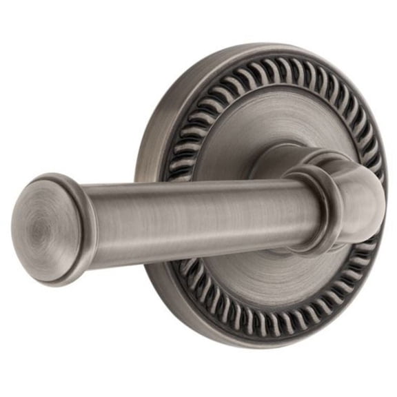 Grandeur Newgeo_Sd_Na Newport Solid Brass Rose Single Dummy Door Lever - Grey