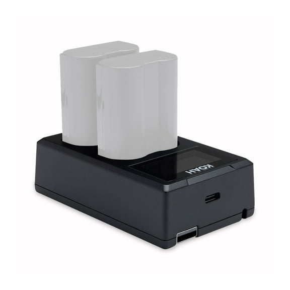 Koah Dual USB-C Charger with LCD Display for Nikon EN-EL15 Battery