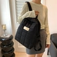 thumbnail image 4 of FNFYFH Puffer Quilted Backpack for Women College Backpack Puffy Work Backpacks Fit Laptop Light Casual Daypack, 4 of 6