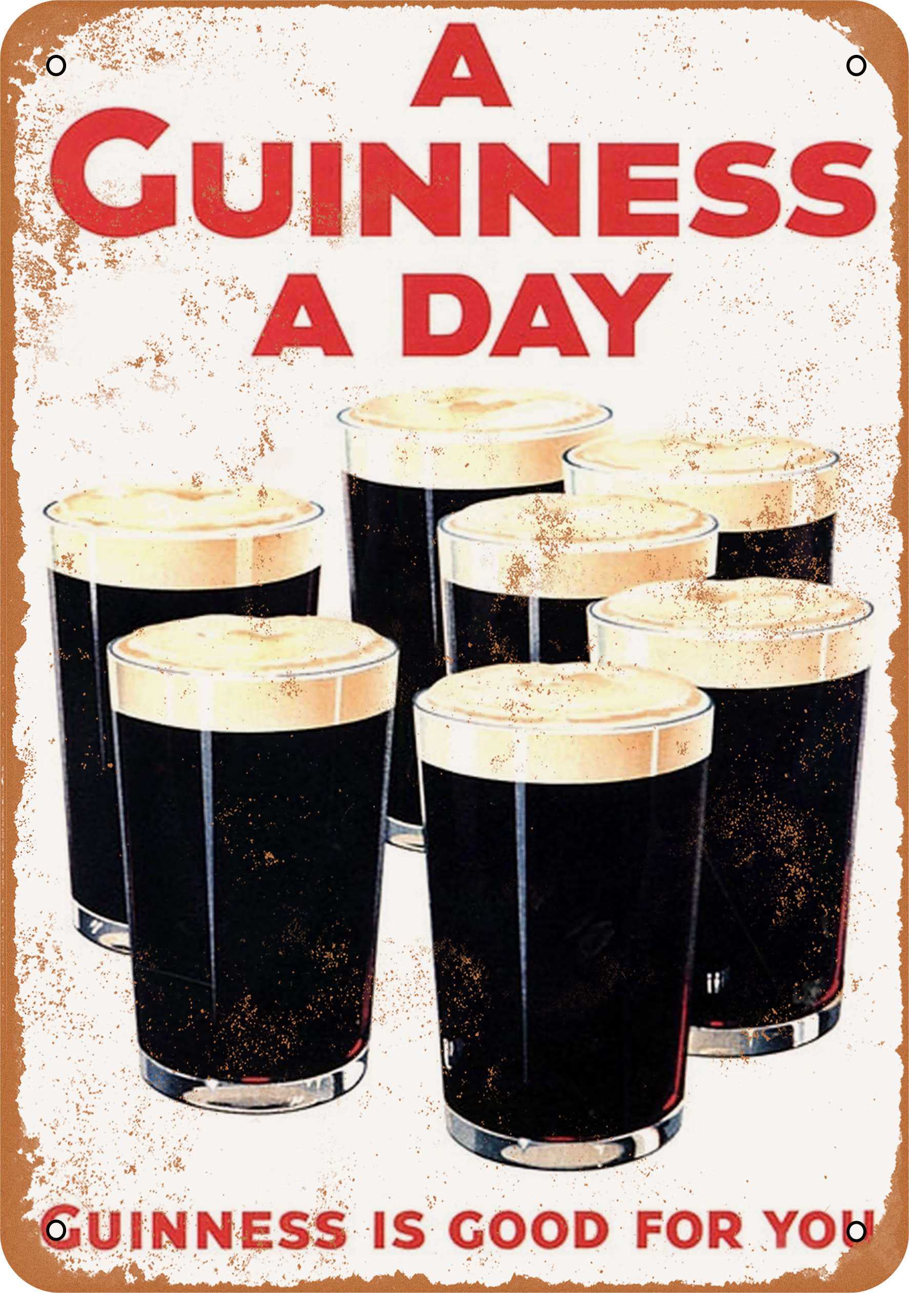 Guinness stout retro beer Clock man cave bar
