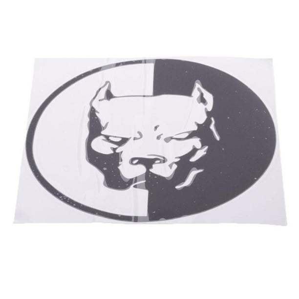 Calcomanía reflectante impermeable de 120 mm x 120 mm para la ventana del coche negro