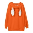 thumbnail image 6 of Fesfesfes Women Hooded Long Sleeve Ladies Letter Hooded Ladies Sweatshirt Tops Blouse Under $10, 6 of 8
