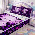 thumbnail image 3 of Manfei Animal Axolotl Zipper Full Size Comforter Sets with Fitted Sheet and 2 Pillowcases,Watercolor Salamander Zipper Bedding Set,Colorful Stars Reversible,4-Piece, 3 of 7