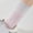 Pink, variant on Mqqzkk Fashion Cotton Thin Crew Socks for Women Casual Soft Cute Leg Sock Comfy Soft Casual Dress Bootie Above Ankle Socks