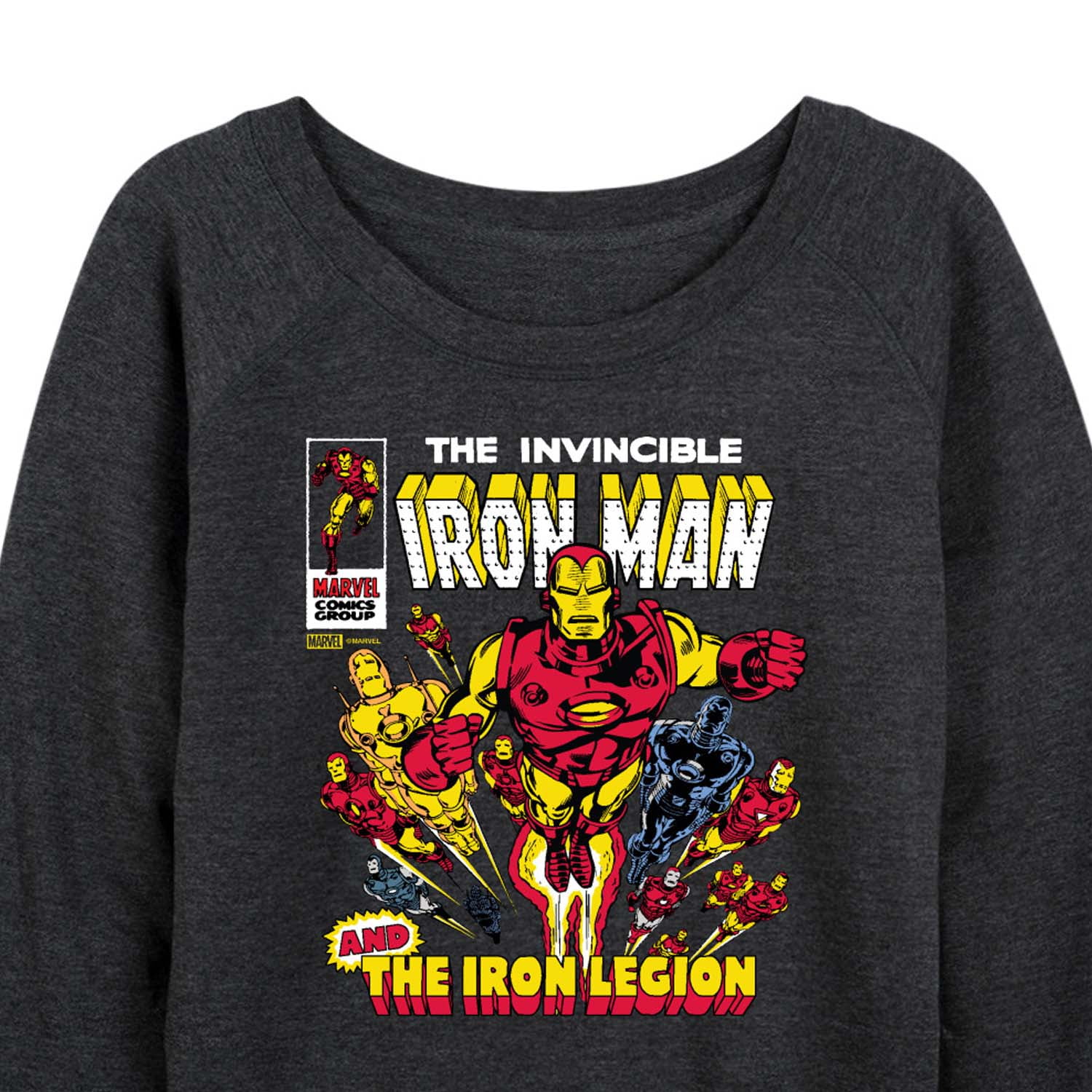 Marvel Iron Man - Comic Book Cover - Women's French Terry Pullover Sweatshirt