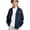 Navy, variant on Boys Fall Shacket Long Sleeve Button Up Jacket Collared Lightweight Overshirt with Pockets (Navy, 7-8 Years)