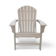thumbnail image 4 of Hampton Weather Wood Outdoor Patio Adirondack Chair and Table Set (3-Piece), 4 of 13