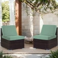 thumbnail image 5 of TOPCHANCES 6 Pack Patio Stretch Sofa Cushion Covers, Waterproof Outdoor Furniture Cushion Slipcovers Replacement Chair Seat Protector Covers, 5 of 12