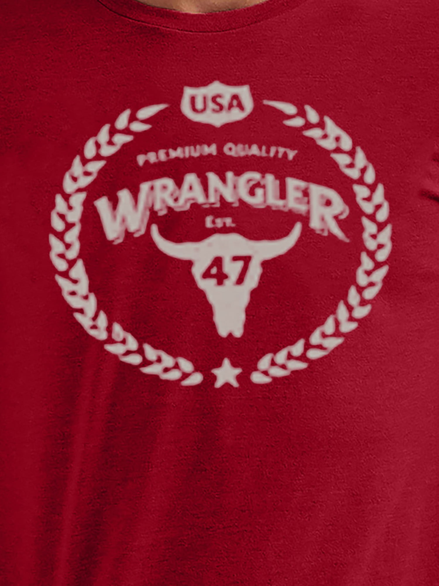 Wrangler Men's Big and Tall Graphic T-Shirt, Big Size up to 6XL and Tall Size up to 5XT