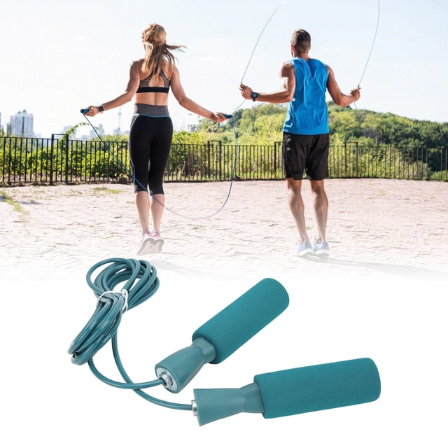 Jumping Rope ,Steel Wire Jumping Rope Ajustable Skipping Rope with Double Bearings for Men Women Children