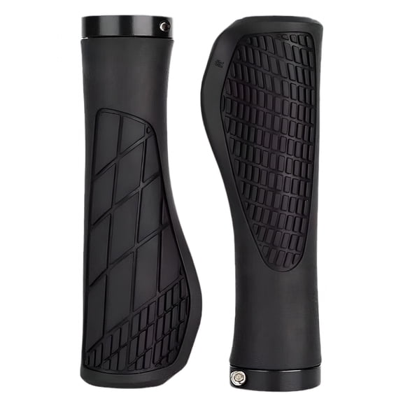 LADYGYM Single Lock-On Bike Handlebar Grips-Mountain Bike Mtb Ergonomic Anti-Slip Handle Grip-Bicycle Comfort Locking Handle Bar for Bmx/Cruiser Bike/Scooter (7/8"Black)
