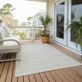thumbnail image 6 of Addison Rugs Chantille Indoor/Outdoor Transitional Stripes Ivory Washable Rectangle Rug, 8' x 10', 6 of 6