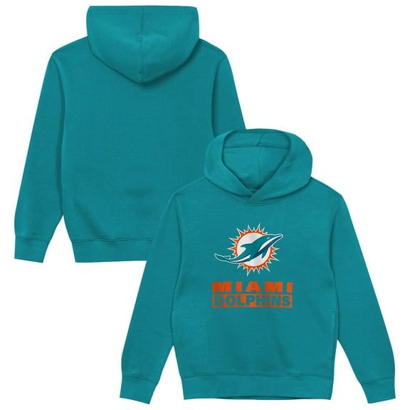 Toddler Outerstuff Aqua Miami Dolphins Back to Basics Hoodie