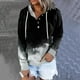 thumbnail image 1 of Pntutb Sudadera de manga larga con capucha y teñido anudado para mujer Blusa informal Tops Pntutb Pntutb-998, 1 of 8