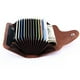 thumbnail image 4 of Tarjeteros unisex de cuero vintage para hombre Estuche para tarjetas de crédito Mini carteras masculinas Monederos con botón minimalista, 4 of 4