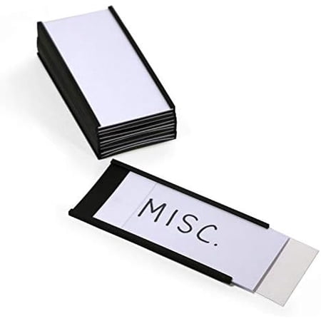 Magnetic 'C' Channel Label Holders | 2" x 4", Pack of 10