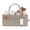 Oatmeal (Heathered Brown), variant on Diaper Caddy for Nursery and Car – Storage Bin Organizer for Diapers and Baby Wipes