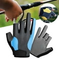 thumbnail image 6 of SunniMix 3 Cut Finger Gloves Finger Protection Non-Slip Breathable Cycling Gloves ens Gray Blue, 6 of 8