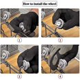 thumbnail image 5 of 26-27 Dishwasher Basket Wheel Lower Basket Wheel Pack of 8 Replacement for Bo-sch Ken-more Sie-mem Ne-ff Universal Dishwasher Cutlery Basket 165314, 5 of 5