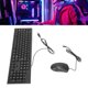 thumbnail image 4 of Teclado Y Mouse Combo, Teclado Y Almohadillas Antideslizantes Ratón Respuesta Rápida Negra Para La Familia, 4 of 7