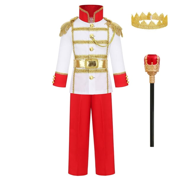 Disfraz de Halloween para bebé y niño, ropa de fiesta de cumpleaños, capa de rey, disfraces de príncipe encantador para Navidad