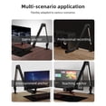 thumbnail image 2 of Support de Microphone avec Télécommande, Éclairage Dimmable 2700K-6500K, 80 Perles LED, 90+ CRI, Batterie Rechargeable 2400mAh, Alimentation 2W-6W, Compatibilité Micro Universelle & 2 Adaptateurs à Vis, 2 of 6