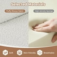thumbnail image 6 of Gymax Sherpa Accent Chair Set of 2 w/ Seat Cushion & Pillow Rubber Wood Legs for Bedroom White, 6 of 9