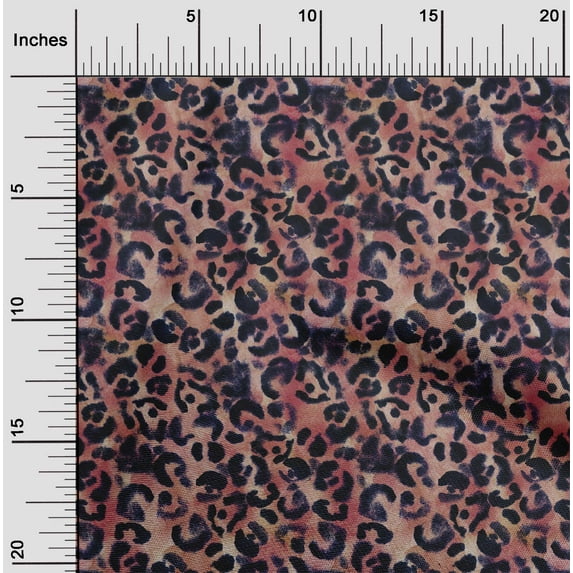 oneOone Polyester Lycra Red Fabric Animal Skin Fabric For Sewing Printed Craft Fabric By The Yard 56 Inch Wide